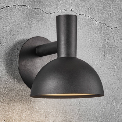 Aplique de exterior Arki negro Ø 20 cm