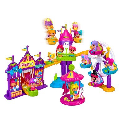 Pinypon - WOW Parque Atracciones, con 5 atracciones: una noria, una lanzadera,