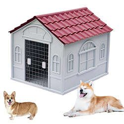 Casetas para Perros Grandes Exterior Impermeables, Caseta de Plastico para Perros, Caseta Perros Exterior con Puerta, Casa Perro Mediano, Casa Perro G características