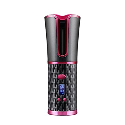 Rizador Automático Inalámbrico,Herramientas De Peinado De Cerámica Portátiles con Batería Recargable De 5000 Mah Pantalla LCD 6 Configuraciones De Con