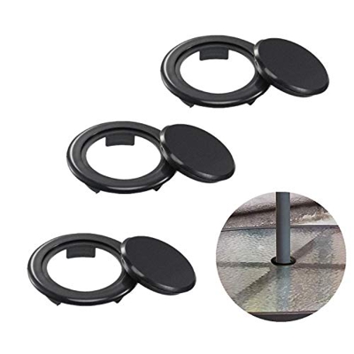 FCOUIID Tapón de agujero para mesa de patio de 5 cm y anillo para mesa de cristal al aire libre, evita que el paraguas se balancee y rompa la mesa de 