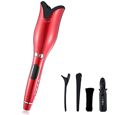 LDOR Rizador De Pelo Automático, Rizador De Pelo De Barril De Cerámica De 1", Temperatura De 26 Engranajes, Calentador Infrarrojo De Aniones, Varilla 