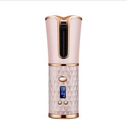 Rizador Automático Inalámbrico,Herramientas De Peinado De Cerámica Portátiles con Batería Recargable De 5000 Mah Pantalla LCD 6 Configuraciones De Con en oferta