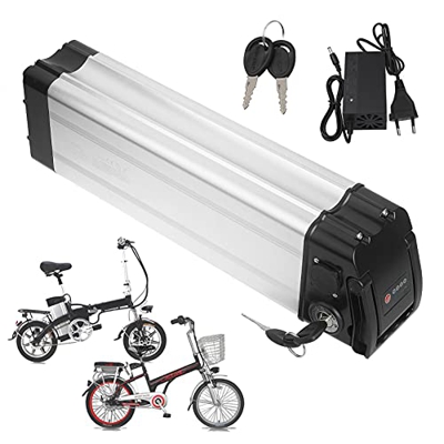 Sinbide 36V E-Bike Batería de Reemplazo 10Ah/15Ah/17Ah Recargable Li-ion Batería de Bicicleta Eléctrica con Cargador Bloqueo Antirrobo 2 Tipos de Puer