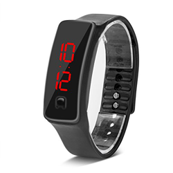 mumisuto Reloj Digital LED, 8 Colores Reloj de Pulsera Resistente al Agua, Reloj LED Reloj Deportivo Correa de Silicona Reloj Digital de 12 Horas con  en oferta
