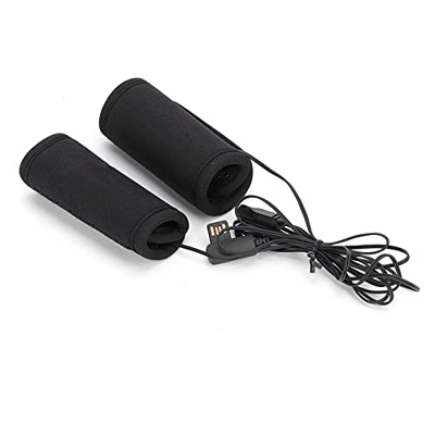 Gaeirt Orejeras calefactadas, se conectan a un Coche 2A Cargador USB Calentador de Manillar Fácil de Instalar para 30‑40 mm / 1.2‑1.6in