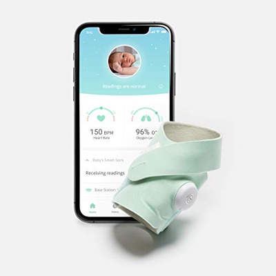 Owlet Vigilabebés Smart Sock 3 - Baby Monitor Inteligente con Frecuencia Cardíaca y Nivel de Oxígeno