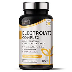 Detalles de la oferta de Complejo de electrolitos - Comprimidos de alta resistencia con magnesio, potasio y calcio agregados - Función muscular y equilibrio de electrolitos - Complejo de electrolitos - Comprimidos de alta resistencia con magnesio, potasio y calcio agregados - Función muscular y equilibrio de electrolitos - precio