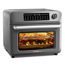 Hauswirt Horno Sobremesa, Freidora de Aire 25L, Freidora sin Aceite, 20 Programas, Pantalla LED Táctil Inteligente, Deshidratación, Fermentación, Esma en oferta