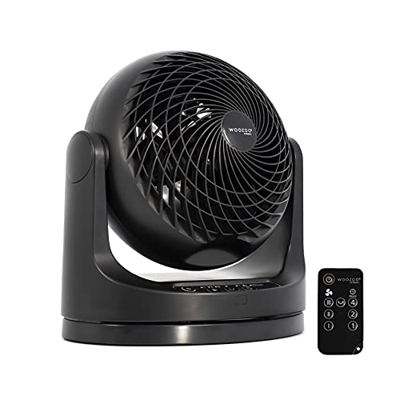 Iris Ohyama 531588 Potente Ventilador de mesa, Oscilación, 23m², 49W, Negro, 29.1 x 19.1 x 31 cm