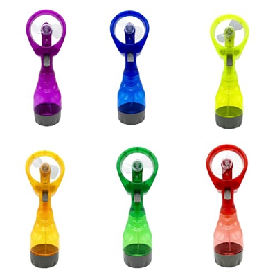 Mini ventilador portátil pulverizador de agua manual con nebulización (Color de envío aleatorio)