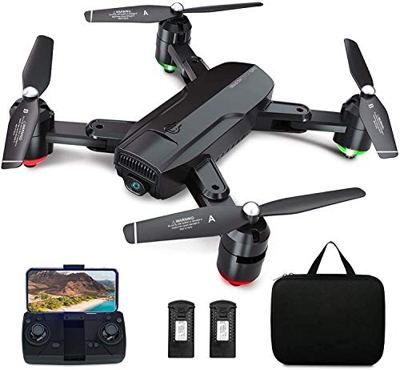 Dragon Touch Drone Plegable GPS con Cámara 1080P HD Avión con WiFi FPV Control Remoto Modo sin Cabeza RC Quadcopter Drone para Niños Principiantes Adu