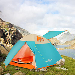 ZOMAKE Tienda ligera para mochileros, tiendas de campaña para 2 personas para acampar, tienda impermeable, fácil configuración, ideal para exteriores, características