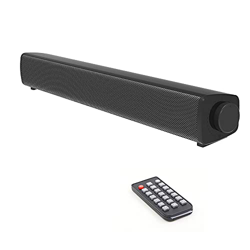 PC Barra de Sonido, Bluetooth Altavoz Barra de Sonido, Soundbar con Cable y inalámbrico, Altavoz estéreo con Mando a Distancia, Soundbar USB portátil  precio