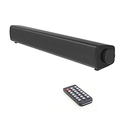PC Barra de Sonido, Bluetooth Altavoz Barra de Sonido, Soundbar con Cable y inalámbrico, Altavoz estéreo con Mando a Distancia, Soundbar USB portátil 