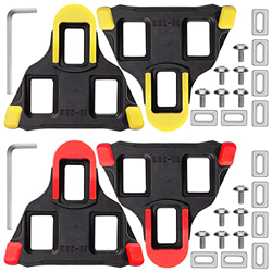 2 Pares de calas de Bicicleta compatibles con Pedales Cubierta de Goma Zapatillas de Ciclismo Pedales autoblocantes Bicicleta para Mujeres y Hombres p en oferta