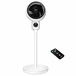 Gotoll Ventilador de Pie,Ventilador Pedestal de 30 cm con Control Remoto y Pantalla LED,50W,3 Velocidades,3 Modos de operación,Oscilación de 90°,3 Asp precio
