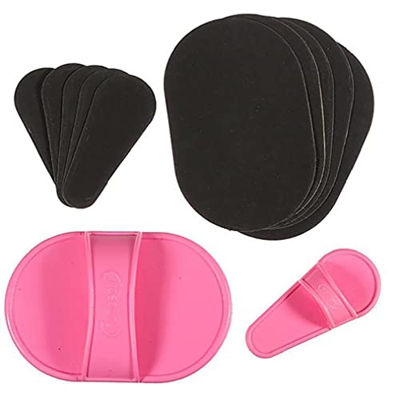 1Pollas para el Pelo Almohadillas Depilatory Papel Smooth Pied Skin Pad Portable Portátil Herramienta de depilación Portátil Sin Dolor Smooth Away Dep