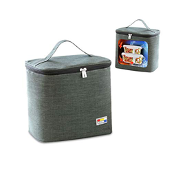 Bolsa Bolsas Térmicas Almuerzo,Bolsa Nevera Playa Portatil ,Bolsa Isotermica Camping,Bolsa Refrigeradora Pequeña,Bolsa Comida Térmica. (C3-14-Gris osc precio