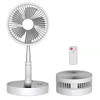 Ventilador de pie y mesa,3niveles de ventilación,incluye un control remoto.Fácil de limpieza,altura regulable aprox.1m.Tiempo de uso de hasta 18hs,inc