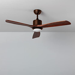 TECHBREY Ventilador de Techo con Luz LED y Mando a Distancia Forest Marrón Madera Oscura 132cm, 3 Aspas, Motor DC 6 Velocidades, Silencioso, Temperatu características