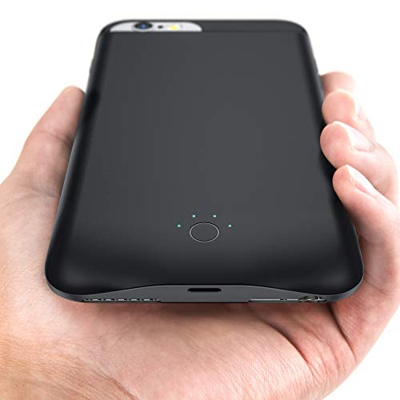 EMNT Funda con batería para iPhone 8/7/6s/6 – 6500 mAh 2020 – Funda de batería portátil para iPhone 6/7/8/6S.