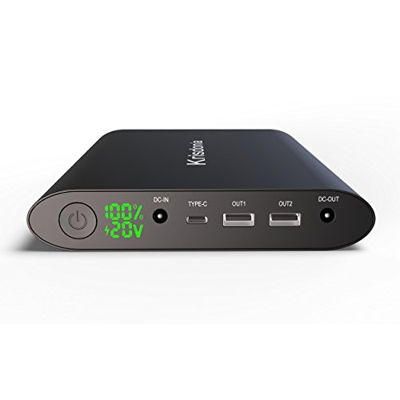 Krisdonia 50000mah Power Pack Batería Externa Cargador Portátil con Doble USB(Quick Charge 3.0)+DC Salida+Typo c Salida - Universal Power Bank Compati