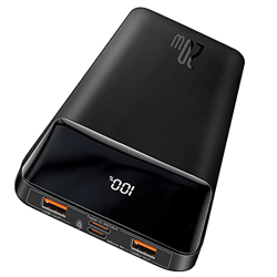 Baseus Batería Externa, PD 20W de Carga Rápida USB C 10000mAh Power Bank Pantalla LED de Cargador Portatil iPhone Compatible con iPhone 12 Pro MAX Min características