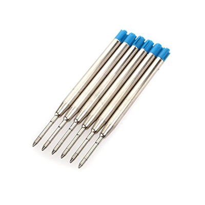 Adanse - Recambio para bolígrafo (6 unidades, 10 cm), color azul