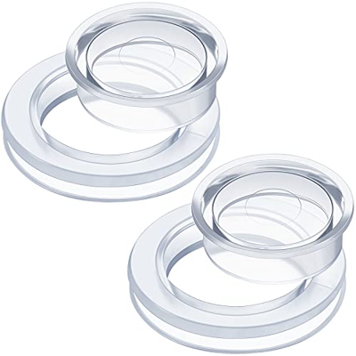 2 Pulgadas Set de Anillo y Tapa de Agujero de Sombrillas de Mesa Juego de Tapón y Tapa de Anillo de Agujero de Paraguas Más Grueso de Silicona para Pa