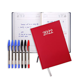 MP - Agenda 2022 Dia Pagina PREMIUM, Planificador - Diario Espiral que Inspira Productividad - Agenda horario de 30 min, Enero de 2022 a Diciembre 202 características