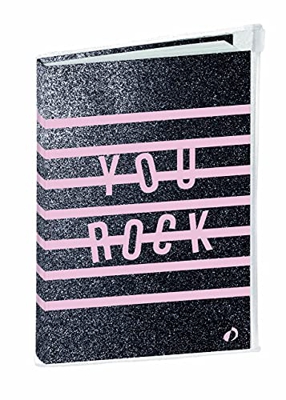 Quo Vadis – Agenda semanal universitaria – 10 x 15 cm – Glitter You Rock – agosto de 2021 a agosto de 2022