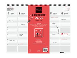 Finocam - Vade 2022 Semana Vista Vertical, de Enero 2022 a Diciembre 2022 (12 meses) 420x310 mm Espiral Neutro Español en oferta