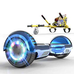 SOUTHERN WOLF Hoverboard con Silla, Patinete eléctrico con Luces LED, Patinete autoequilibrado de 2x350 W con Altavoz Bluetooth, Incluye Kart, niños características