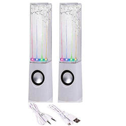 Altavoz de agua LED colorido con sonido de espectro de luz de fuente de danza para PC, reproductor de MP3, ordenadores portátiles, smartphone, color b en oferta