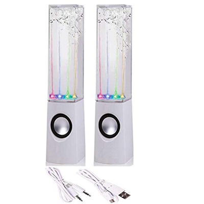 Altavoz de agua LED colorido con sonido de espectro de luz de fuente de danza para PC, reproductor de MP3, ordenadores portátiles, smartphone, color b