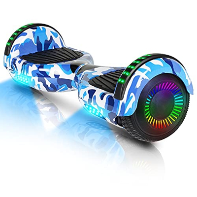 Hoverboard-Hoverboard para niños, aerotabla autoequilibrante de Dos Ruedas de 6.5 Pulgadas, con Bluetooth y Luces Intermitentes LED, Adecuado para niñ