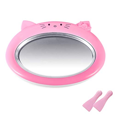 HEYLULU Cartoon Mini Ice Cream Maker Fried Yogurt Machine Summer Cool Ice Cream Maker Ice Cream Maker Red