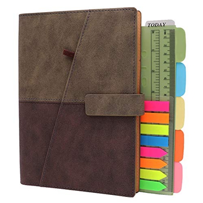 TSY Cuaderno Recargable A5, Carpeta de Anillos Organizador Personal con Portabolígrafo, Adecuado para Escuela de Viajes de Oficina Uso, Línea Papel, 8