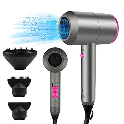 Secador Pelo Profesional, 2000W Secadores de Pelo Iónico , con 2 Velocidades y 3 Ajustes de Calor, para Peinados de Hombres y Mujeres Múltiples