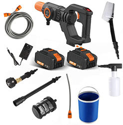 Limpiador de alta presión con batería de 20 V, máx. 30 bar, 435 psi, limpiador portátil con batería de iones de litio, cargador y accesorios de limpie precio