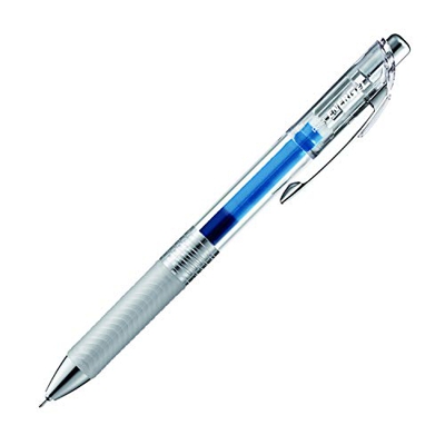 Pentel Energel Pure BLN75TL-CX - Bolígrafo roller de gel (0,25 mm, punta de aguja, recargable), color azul