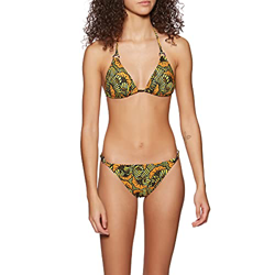 O'Neill Pw Capri Bondey Fixed Set, Bikini para Mujer, Multicolor (2960 Yellow AOP W/Green), 40 en oferta