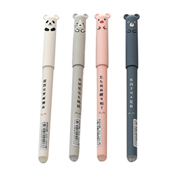 Kongxin 4 PCS Erasable Gel Pens Clicker,Cute Pigs Panda Ballpoint Pen, Make Mistakes Disappear, Premium Comfort Grip For Drawing Writing Planner, No O en oferta