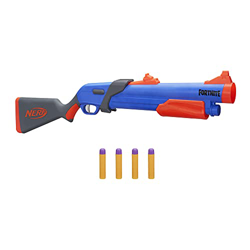 Nerf Lanzador Fortnite Pump SG, Lanzamiento de Mega Dardos por Bombeo, Recarga por la Culata, 4 Dardos Mega, niños, jóvenes y Adultos precio