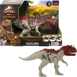 Jurassic World Ruge y Ataca Ceratosaurus Dinosaurio figura articulada de juguete con sonidos (Mattel GWD07) características