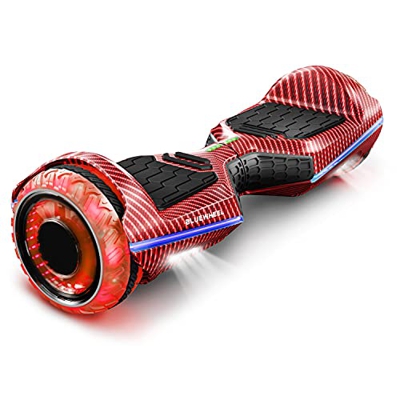 6.5" Premium Hoverboard Bluewheel | Marca de calidad alemana | Neumáticos LED Infinity & App | Modo de seguridad para niños | Altavoces Bluetooth | Pa
