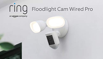 Te presentamos la Ring Floodlight Cam Wired Pro de Amazon: vídeo HDR 1080p, detección de movimiento 3D e instalación mediante cableado | Prueba gratui