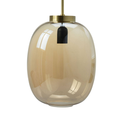 Dyberg Larsen DL39 colgante Ø 25cm ámbar/latón en oferta