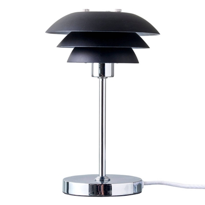 Dyberg Larsen DL16 lámpara de mesa, Ø 16 cm, negro